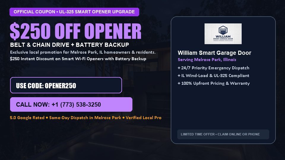 William Smart Garage Door $250 OFF Premium LiftMaster Opener Installation